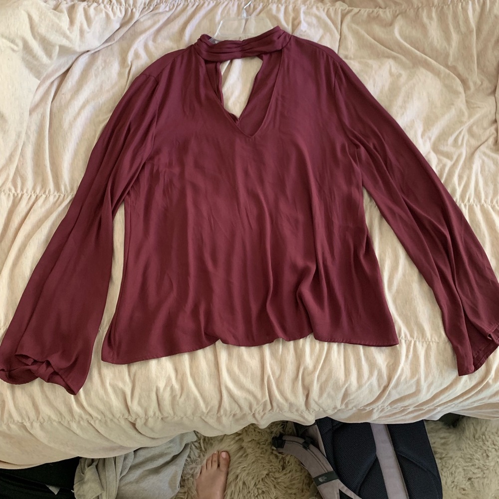 Cute dark red blouse from Dress Up